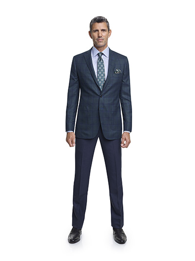 Dark Green Plaid Sport Coat - Super 140's Wool