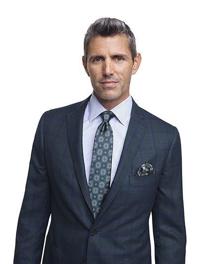 Dark Green Plaid Sport Coat - Super 140