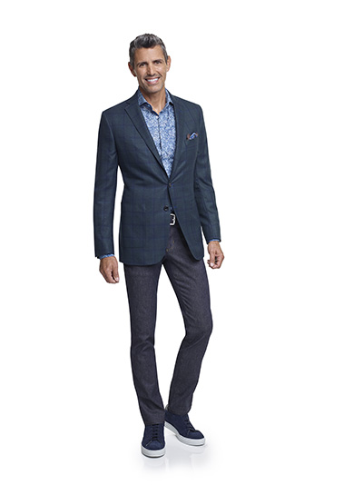 Dark Green Plaid Sport Coat - Super 140's Wool