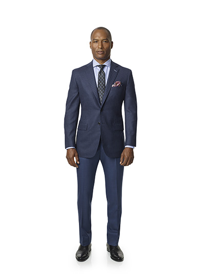 Men's Custom Clothing                                                                                                                                                                                                                                     , Royal Blue Birdseye Sport Coat - Super 120's Wool