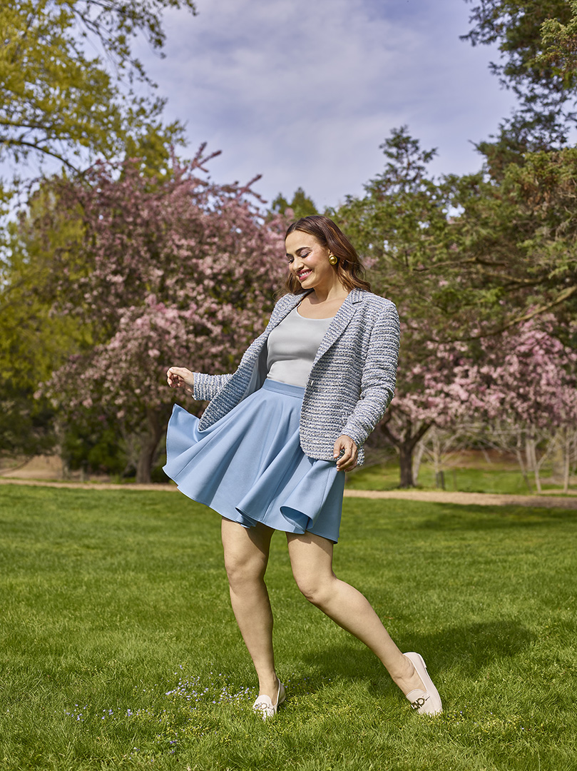 Women's Powder Blue Isabella Skirt