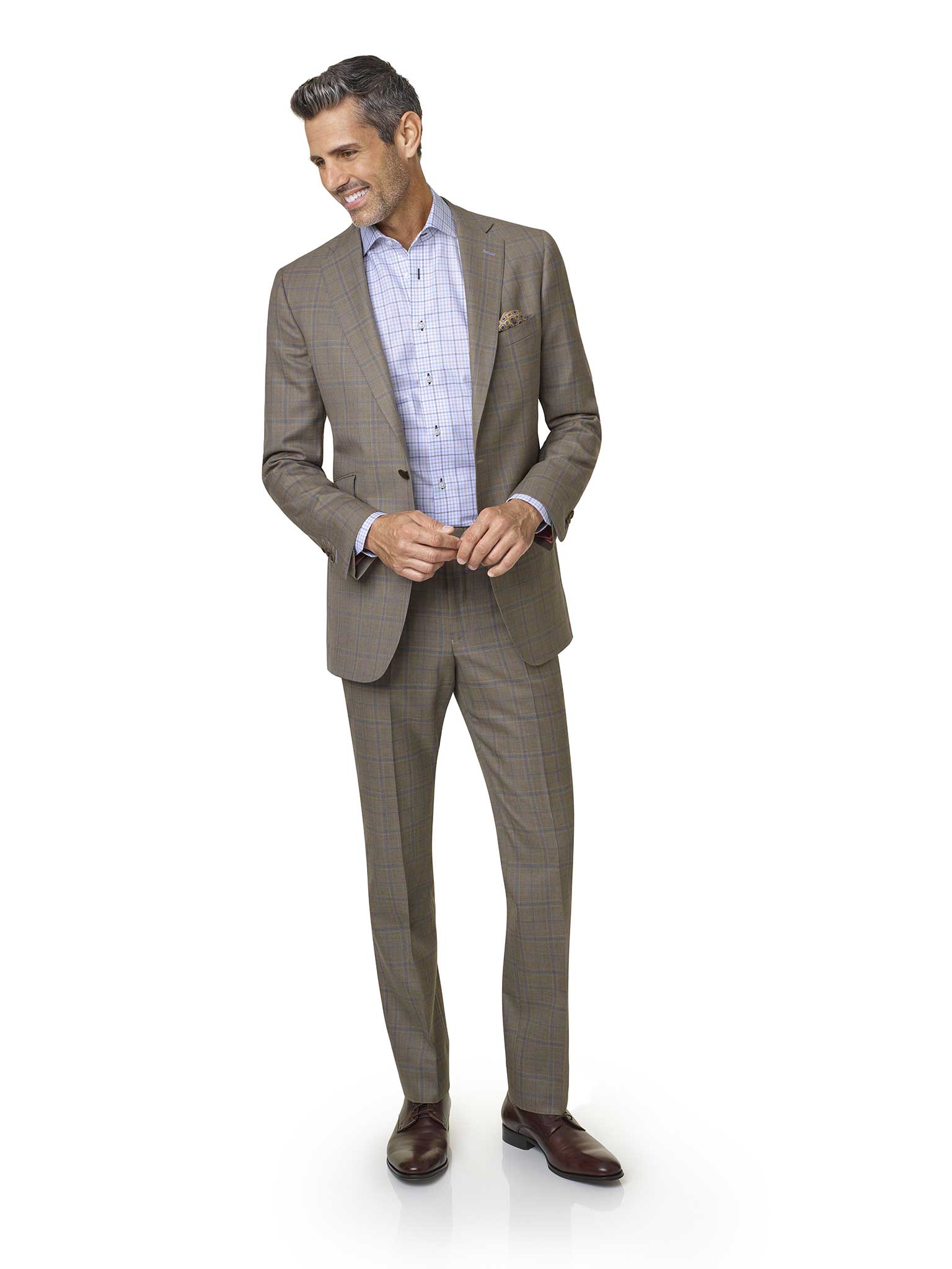 Tan Plaid Suit