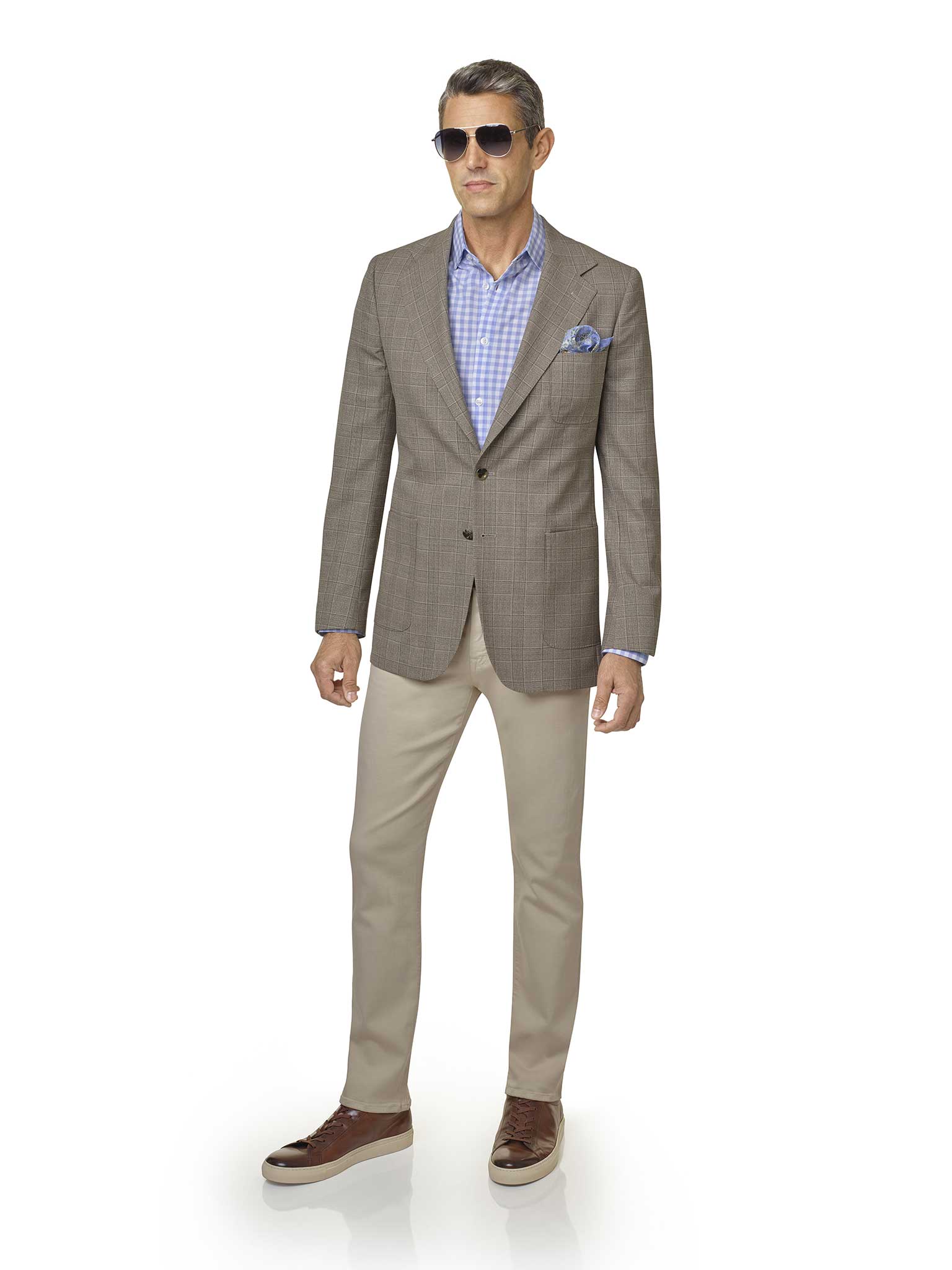 Tan Plaid Sport Coat