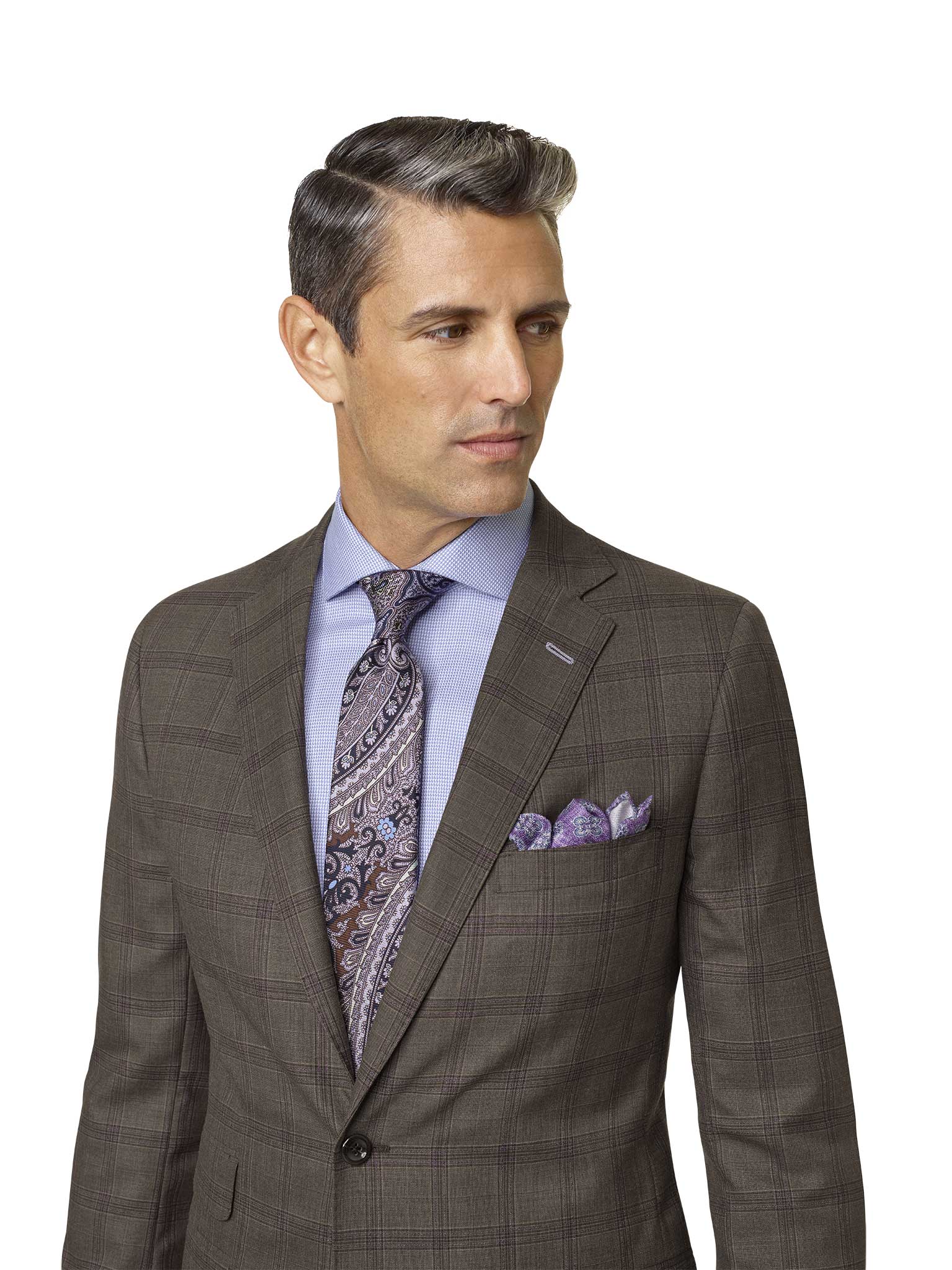 Brown Plaid Suit