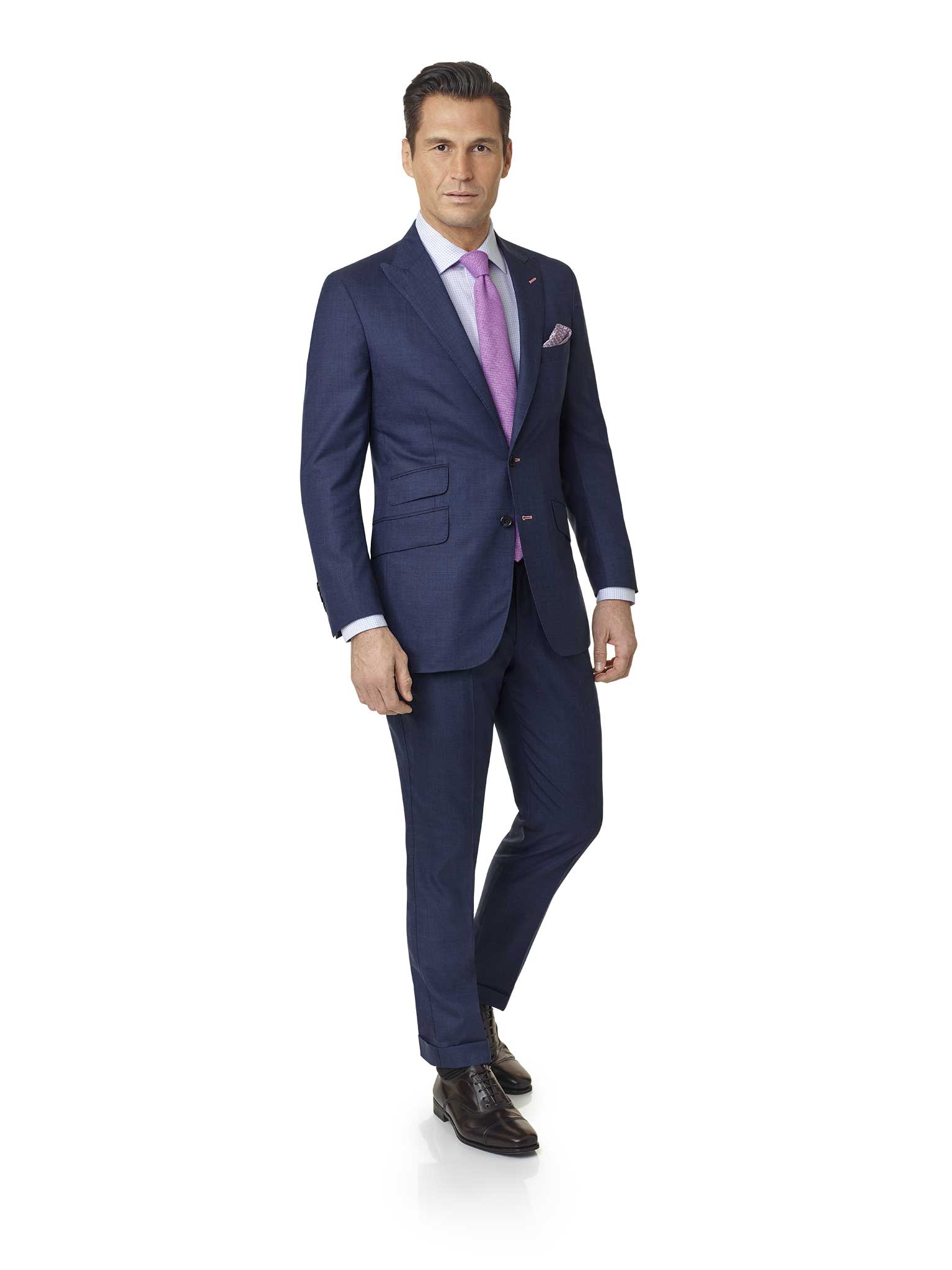 Navy Fancy Weave Suit