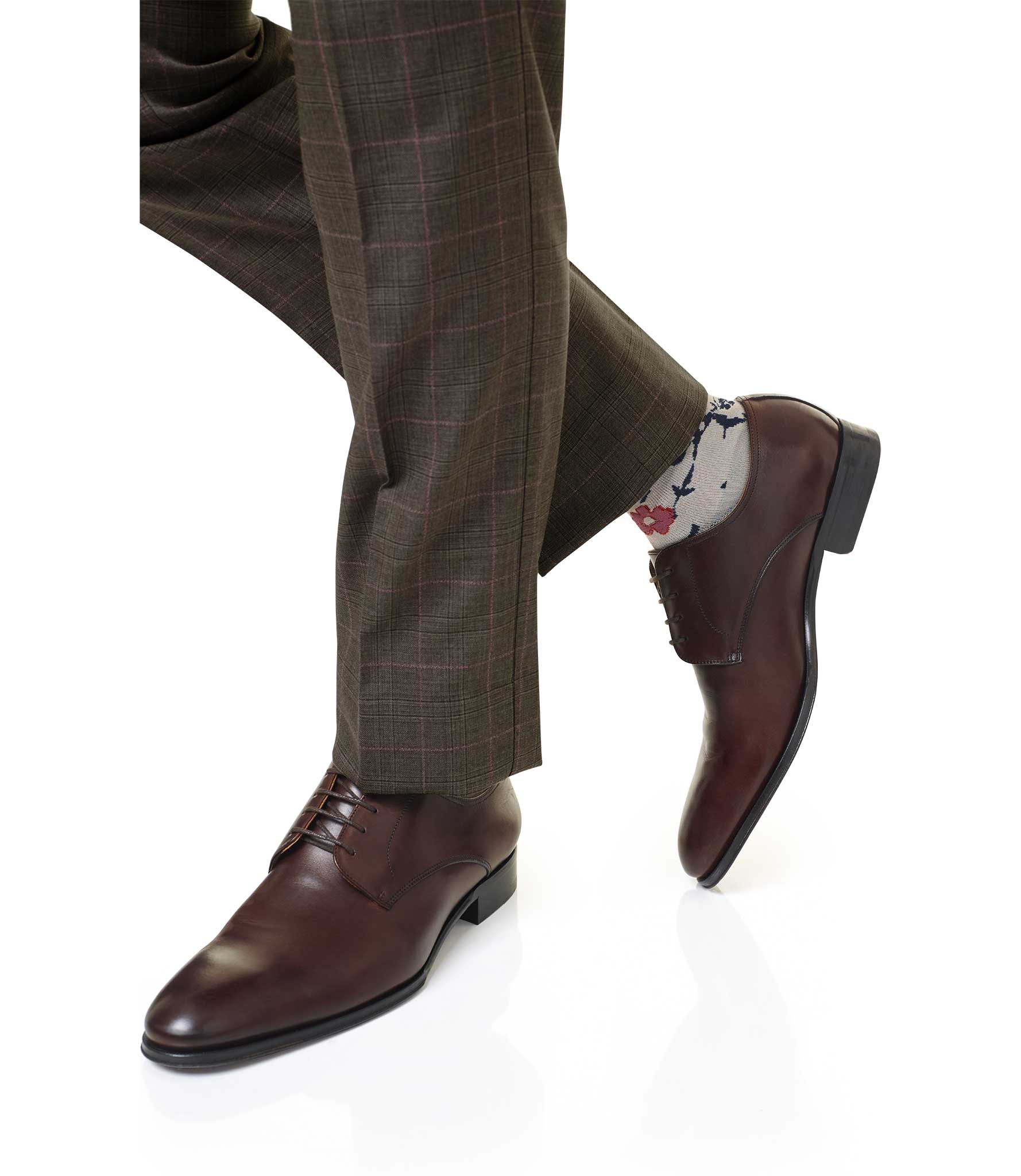 Custom Light Brown Plaid Suit
