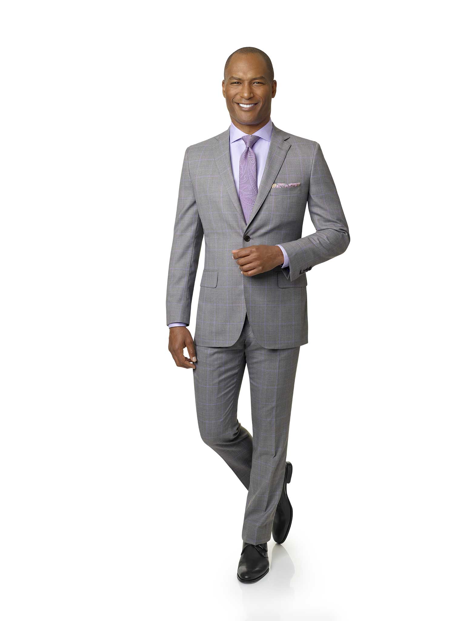 Men's Custom Suits                                                                                                                                                                                                                                        , Stone Plaid Suit