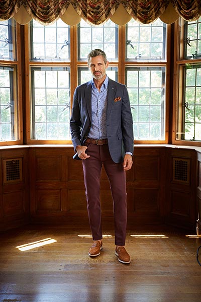 Dark Blue Fancy Weave Sport Coat