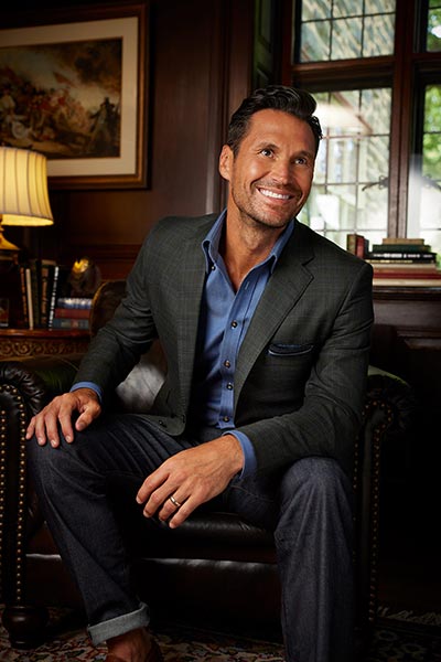 Olive Windowpane Sport Coat