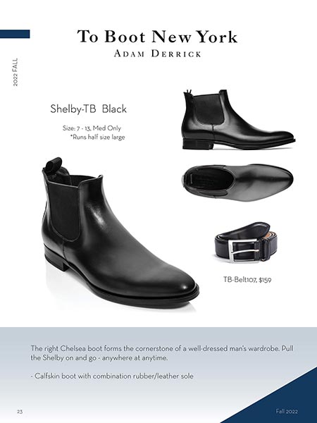 To boot on sale new york toby