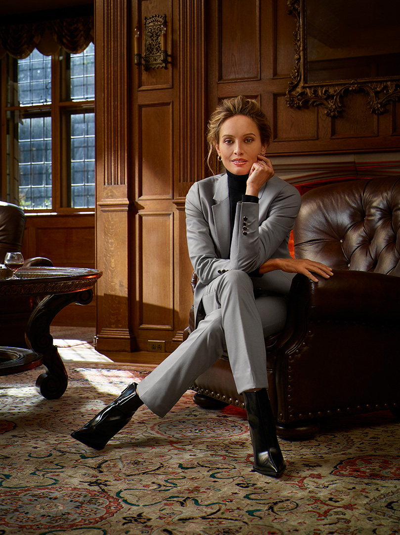 Women's Plain Gray Suit