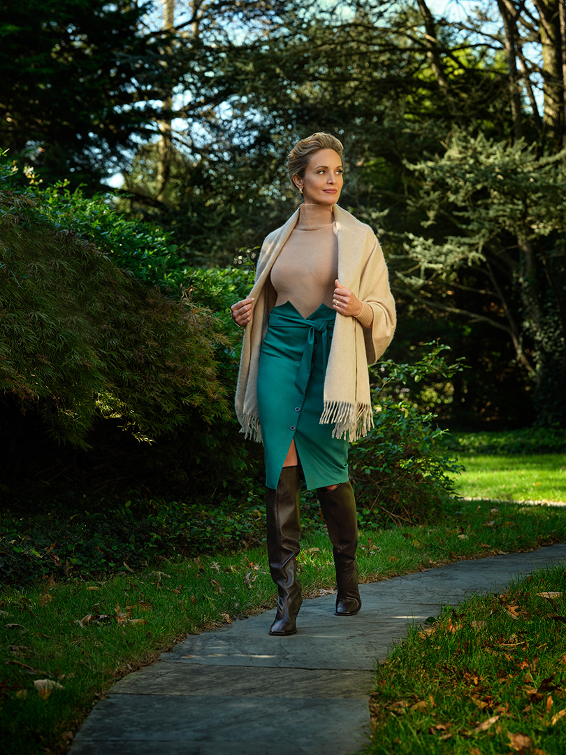 Women's Custom Clothing                                                                                                                                                                                                                                   , Women's Emerald Button Front Skirt