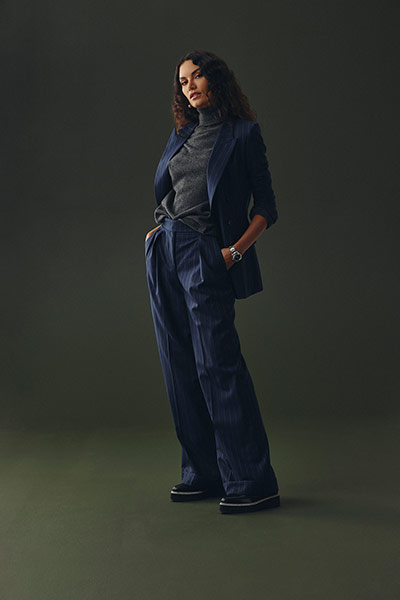 Navy Stripe Suit