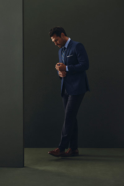 Blue Gun Check Sport Coat