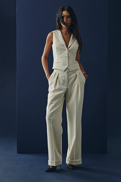 3-Piece Cream Suit