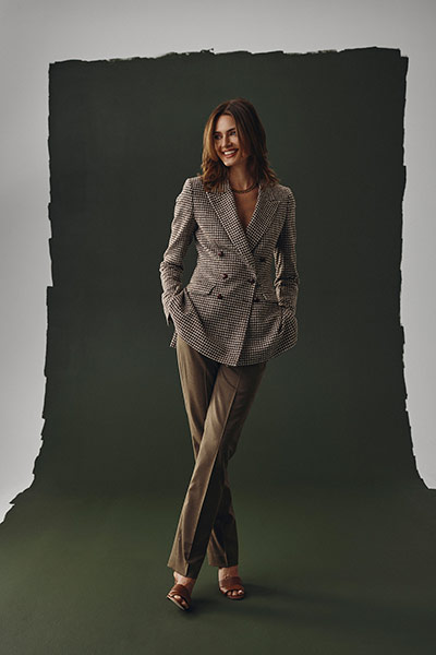 Tan Flannel Trouser