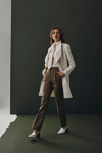 Tan Flannel Trouser
