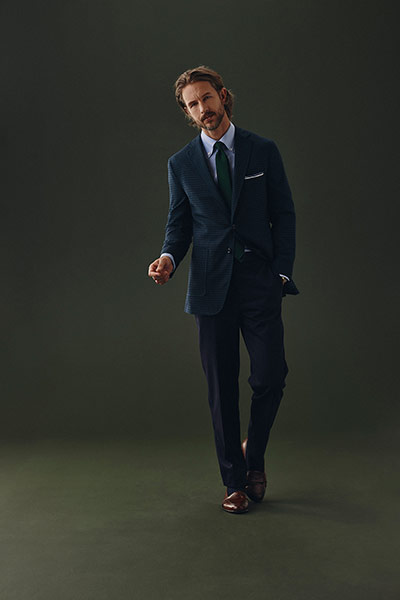 Emerald Houndstooth Sport Coat