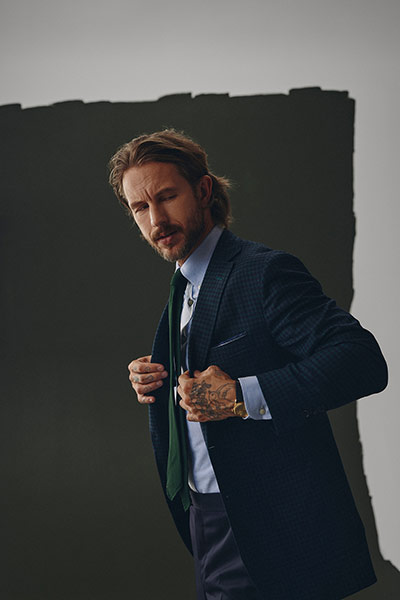 Emerald Houndstooth Sport Coat