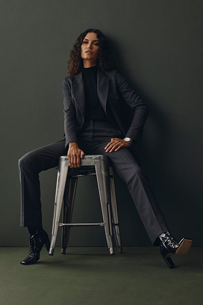 Charcoal Micro Check Suit