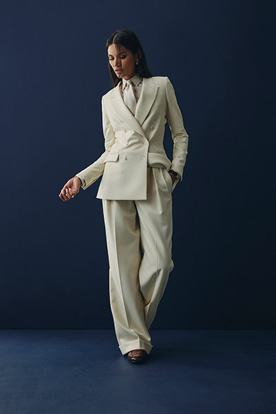 3-Piece Cream Suit