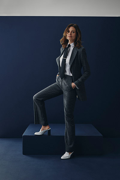 Charcoal Plaid Suit