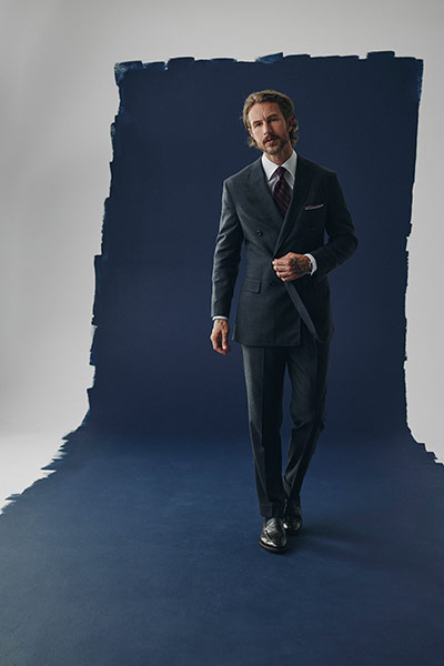 Double Breasted Glen Plaid Suit
