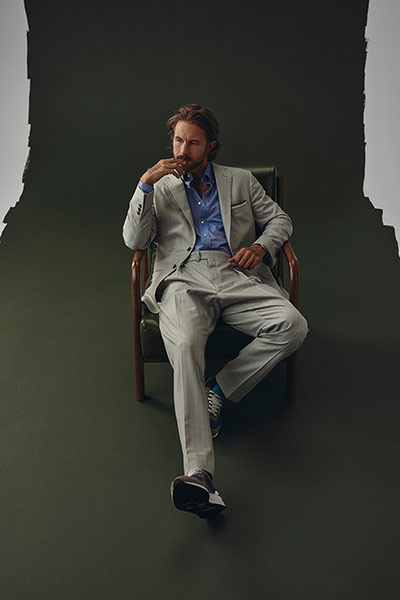 Men's Pinstripe Suit