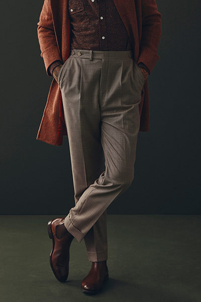 Tan Cashmere Trouser