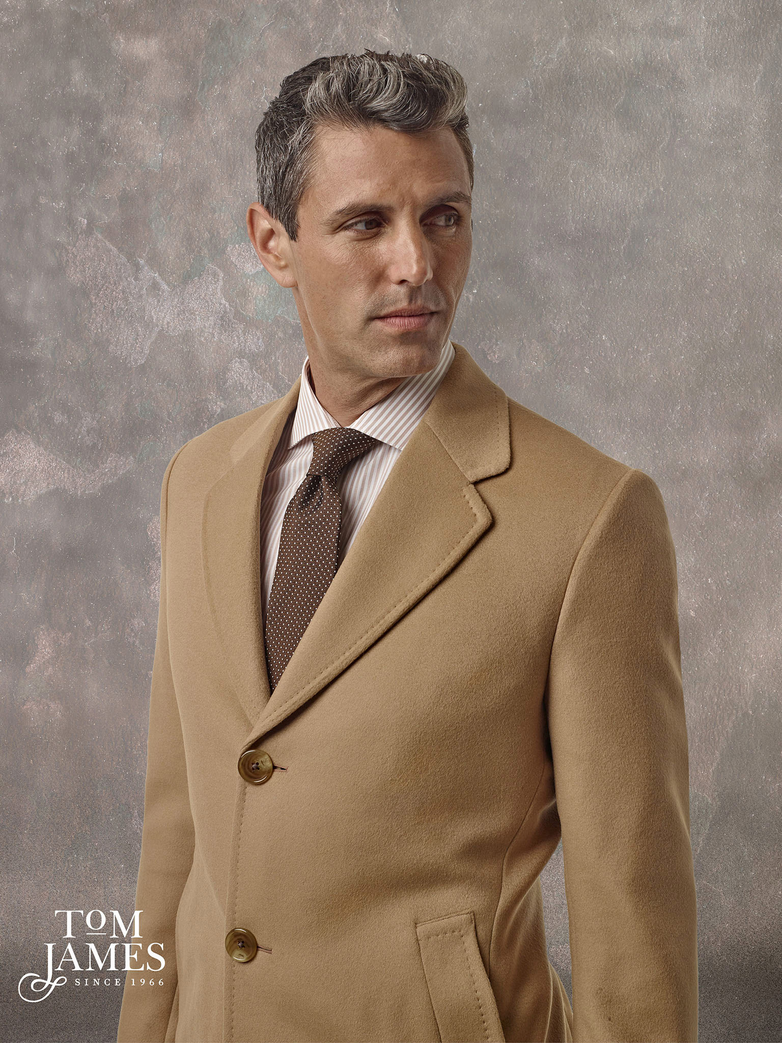 Camel Wool Bar Coat