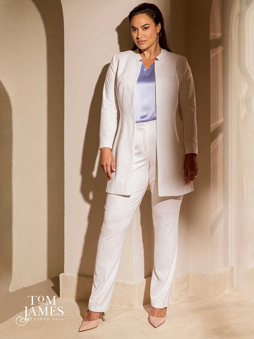 Women's Custom Clothing                                                                                                                                                                                                                                   , Women's White Suit