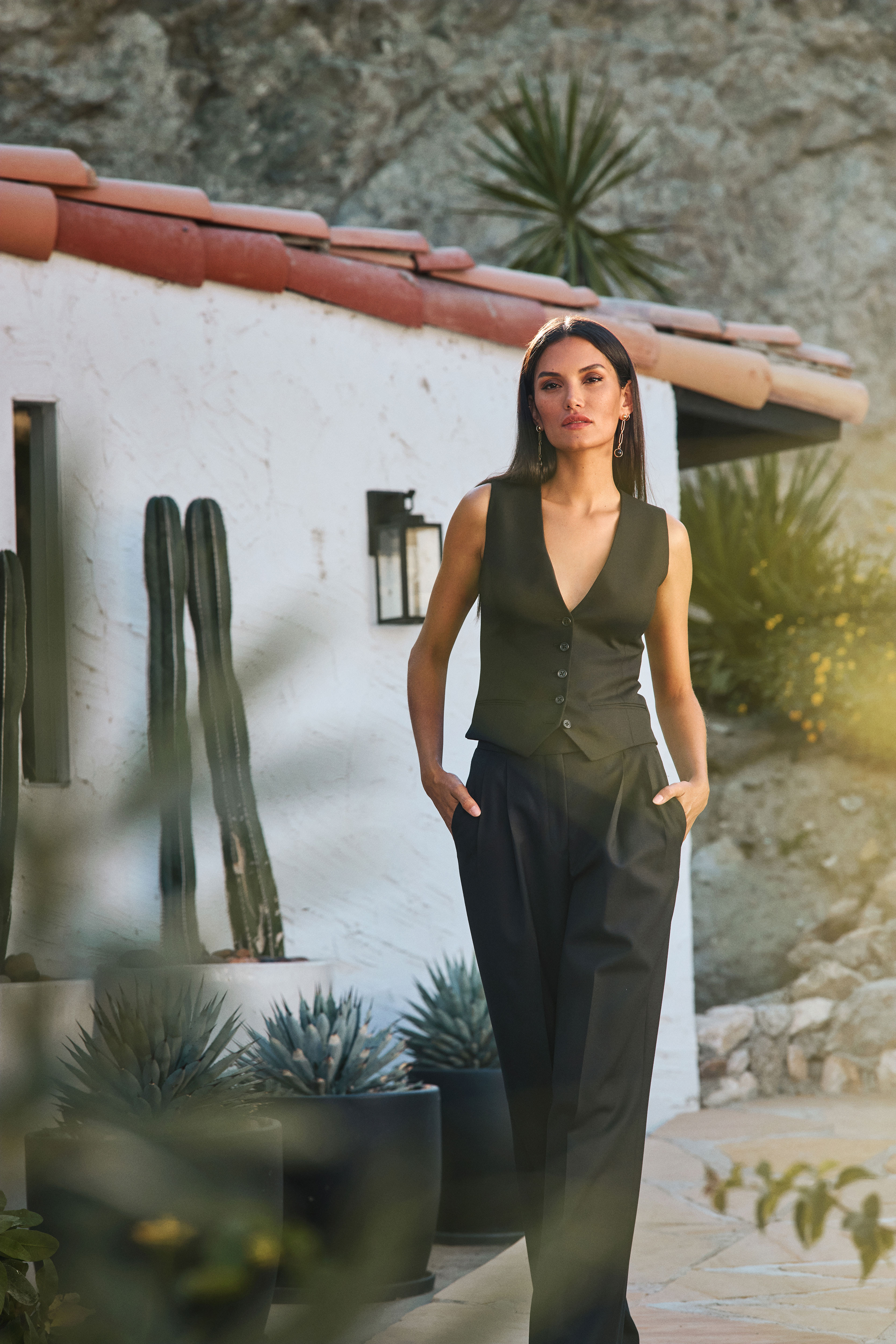 Black Vest & Trouser