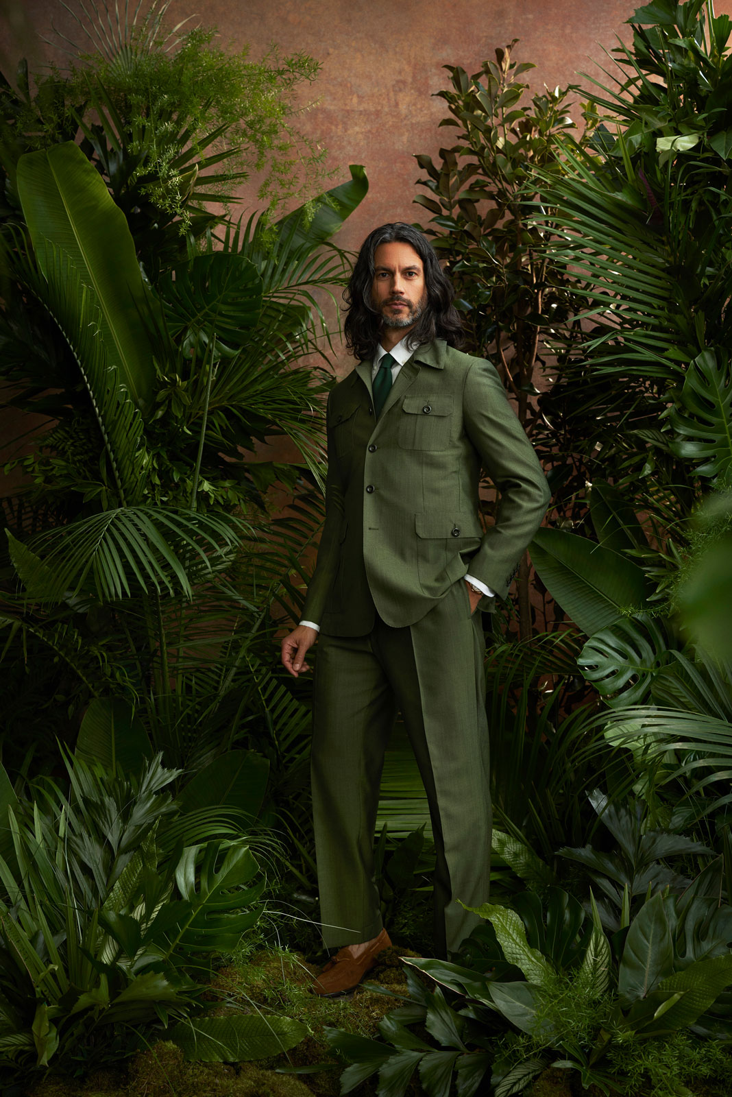 Olive Safari Suit