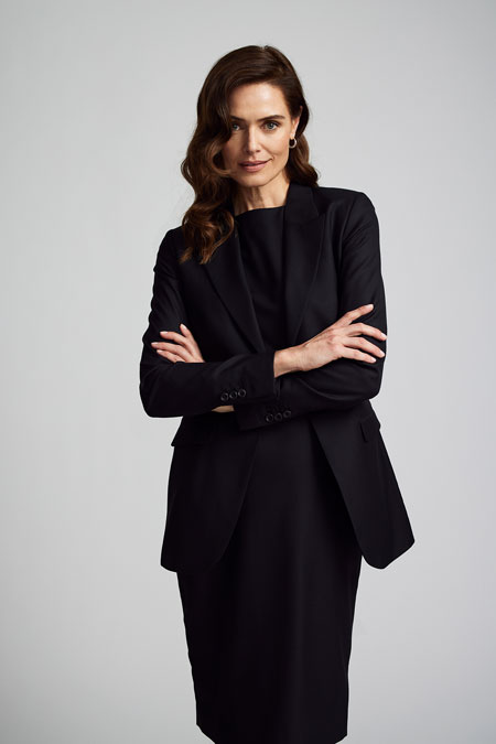 Cap-Sleeved Black Dress