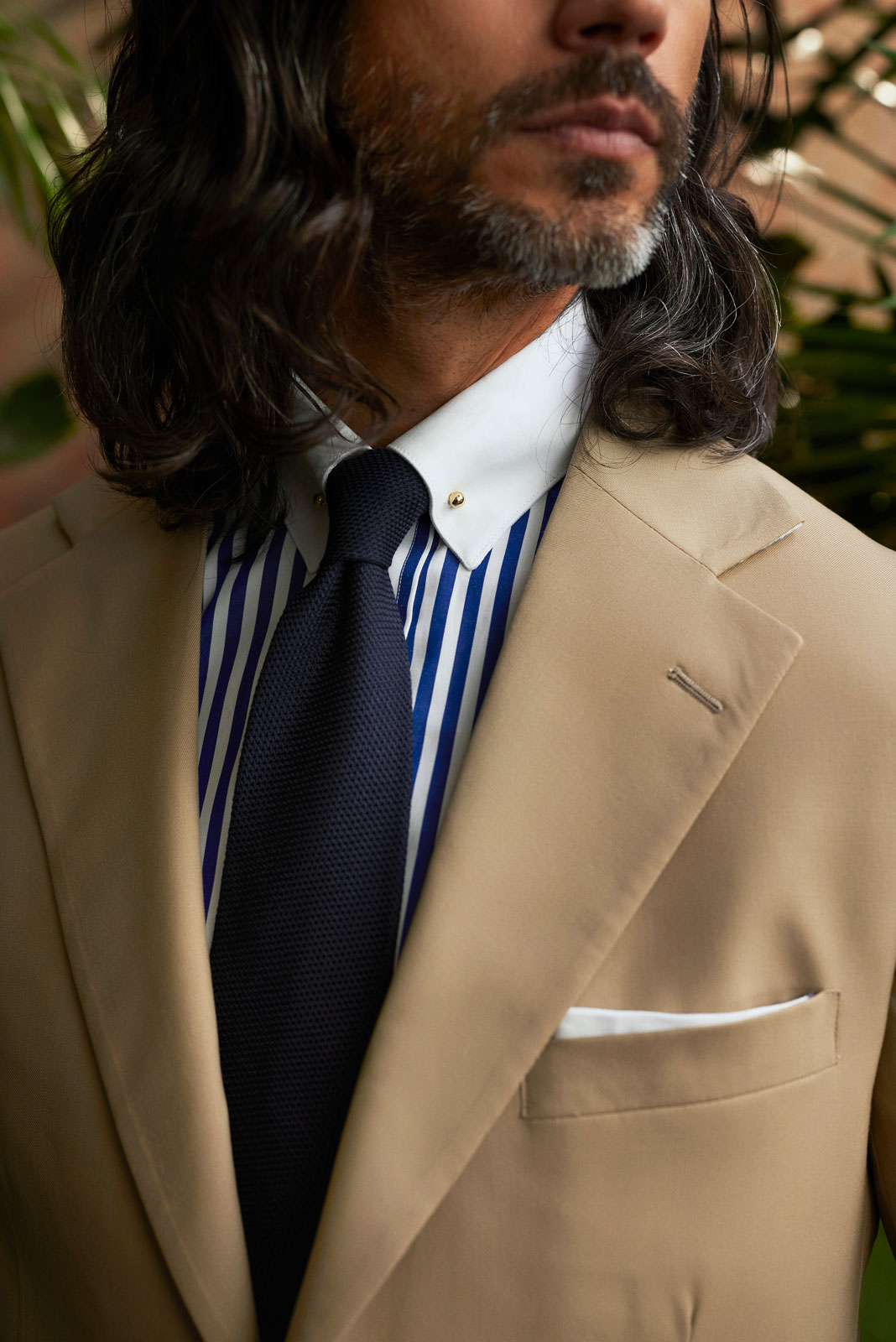 2024 Resort Lookbook                                                                                                                                                                                                                                      , Men's Tan Suit
