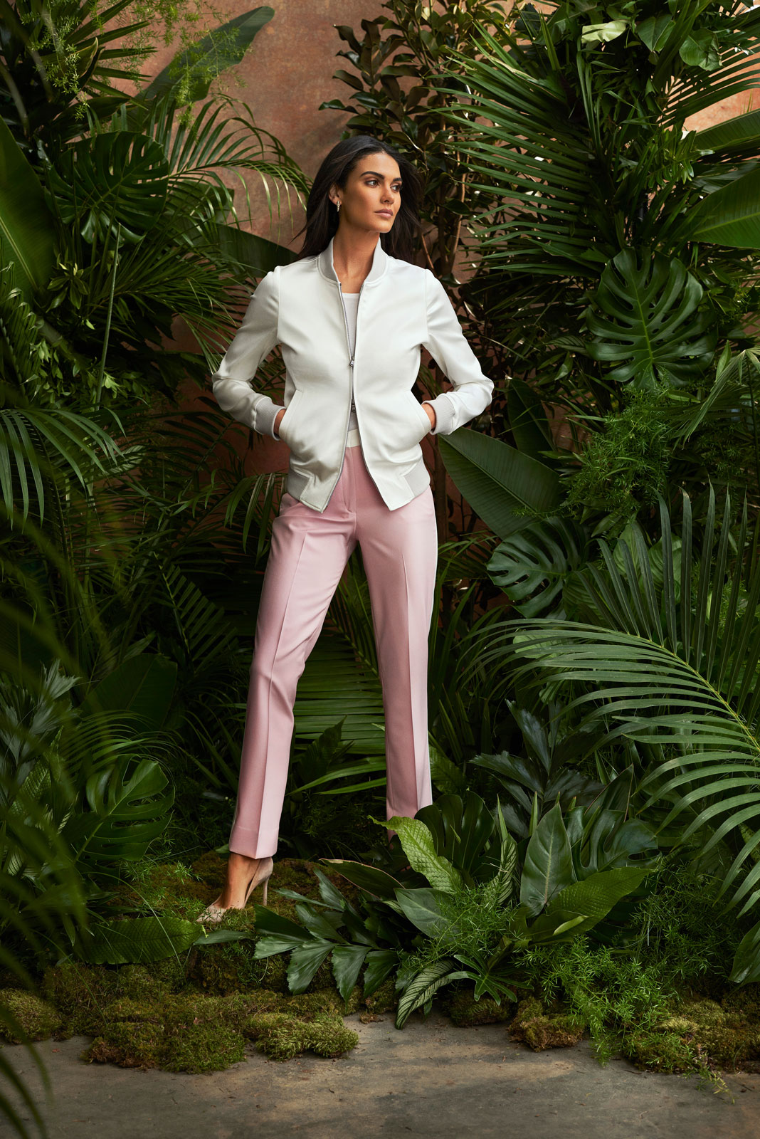 2024 Resort Lookbook                                                                                                                                                                                                                                      , Women's Satin Bomber Jacket