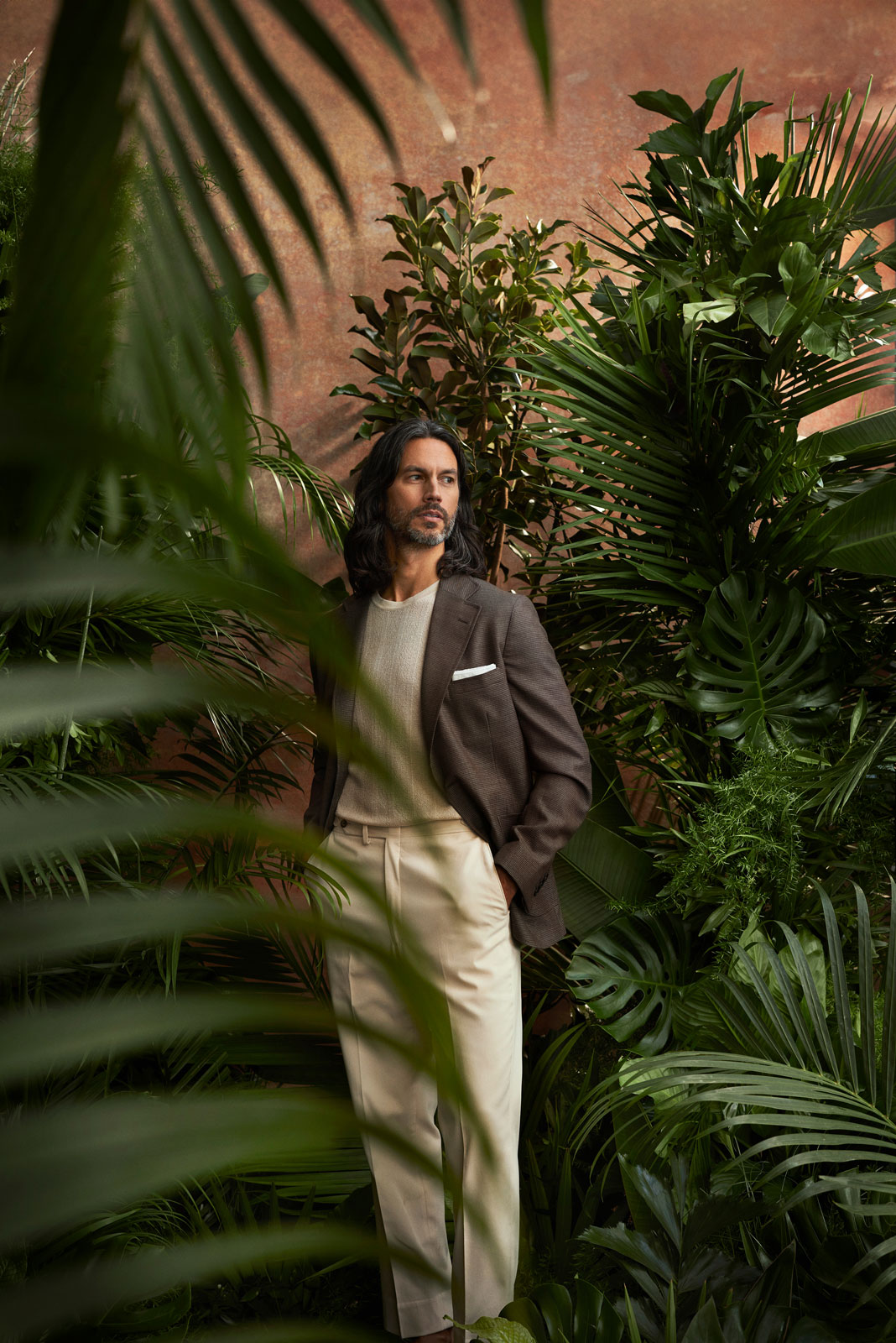 2024 Resort Lookbook                                                                                                                                                                                                                                      , Brown Puppytooth Jacket