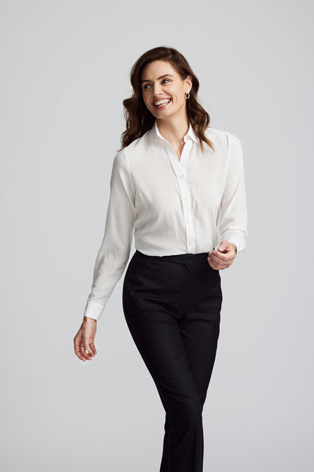 White Silk Shirt