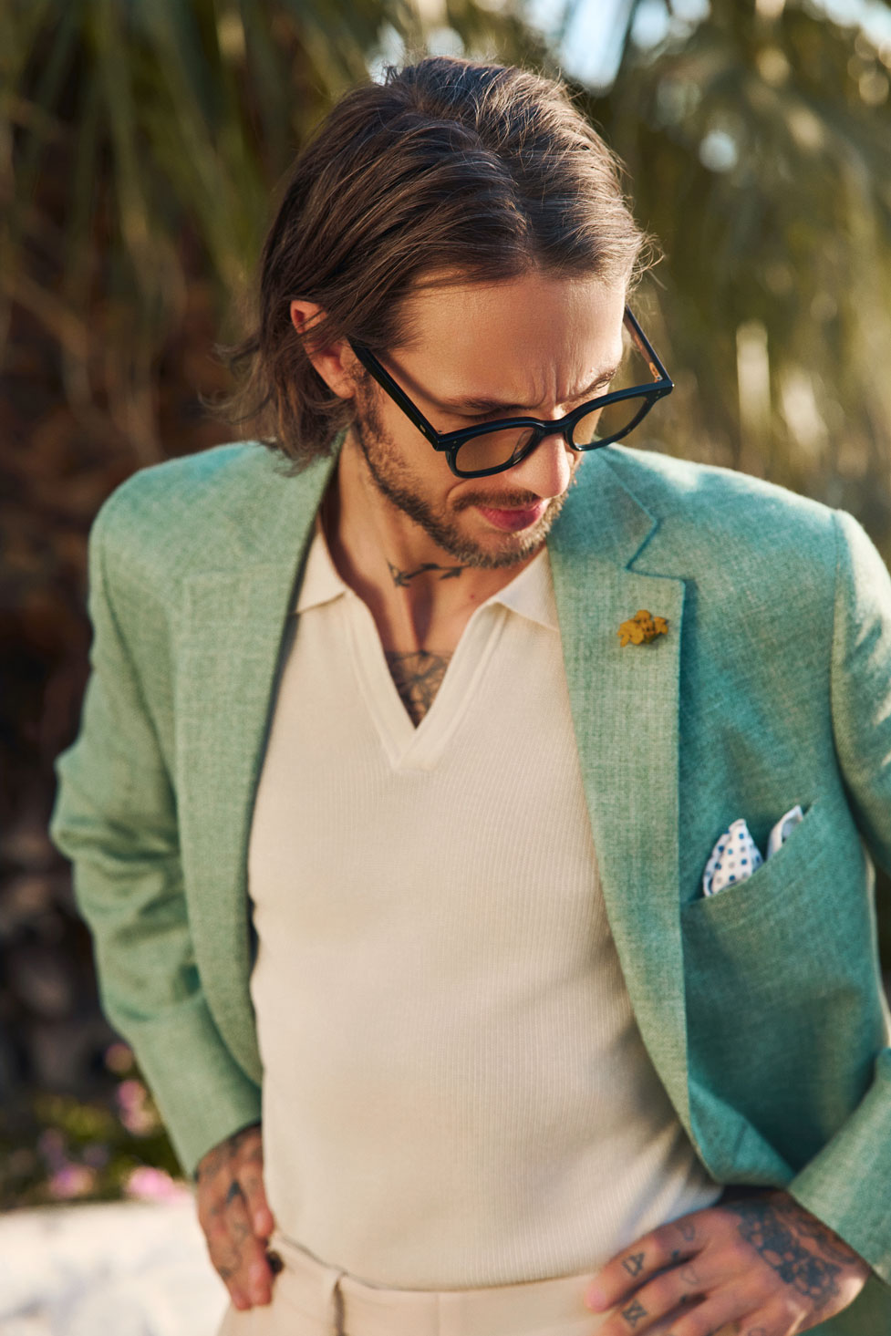 Men's 2024 Spring & Summer Collection                                                                                                                                                                                                                     , Men's Green Sportcoat