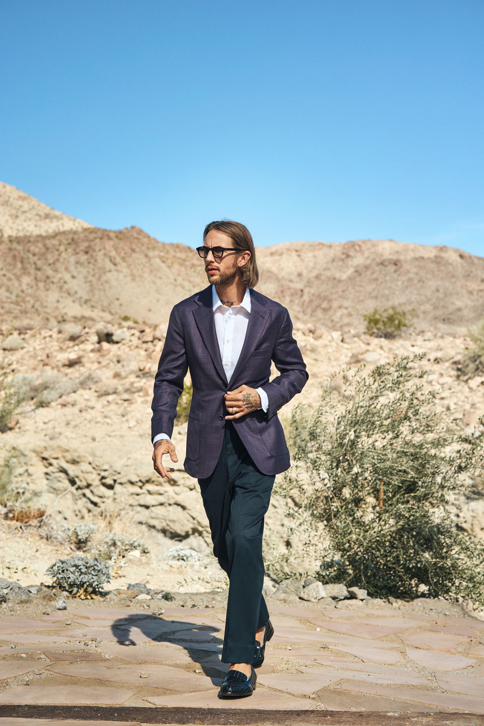 Men's 2024 Spring & Summer Collection                                                                                                                                                                                                                     , Men's Purple Sportcoat