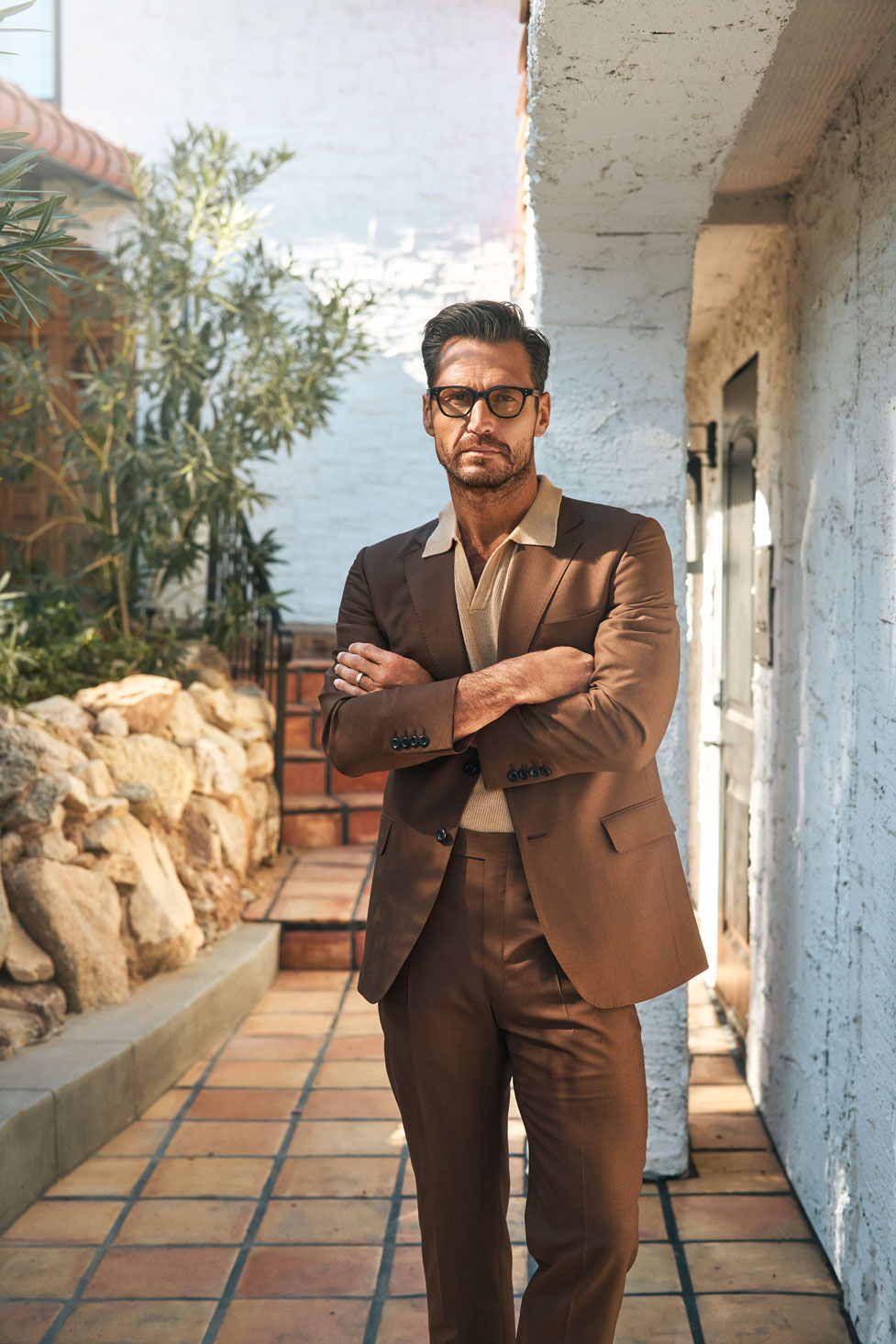 Men's 2024 Spring & Summer Collection                                                                                                                                                                                                                     , Men's Brown Suit