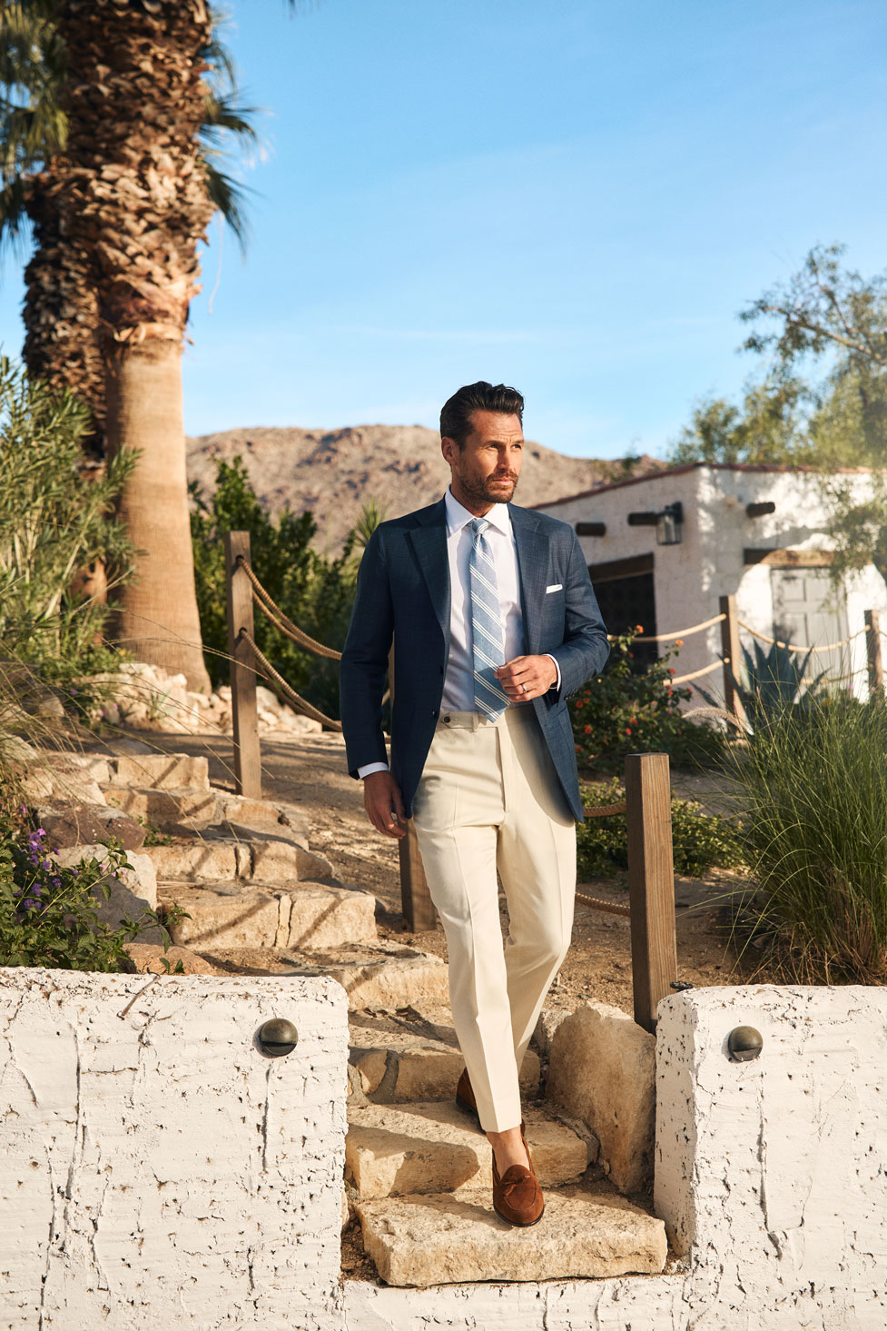 Men's 2024 Spring & Summer Collection                                                                                                                                                                                                                     , Men's Teal Sportcoat