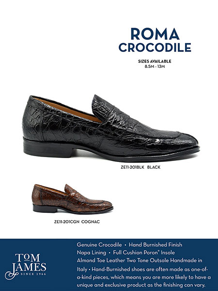 Zelli Sportswear Catalog Spring 2026                                                                                                                                                                                                                      , ROMA Crocodile Penny Loafer - Zelli