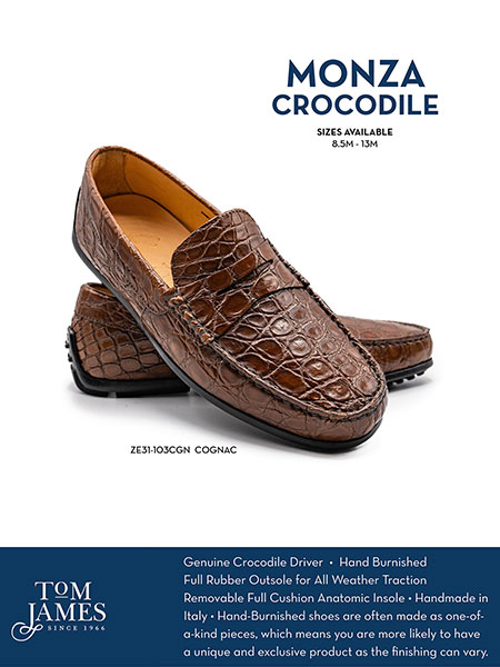 Zelli Sportswear Catalog Spring 2026                                                                                                                                                                                                                      , MONZA CROCODILE DRIVER - Zelli