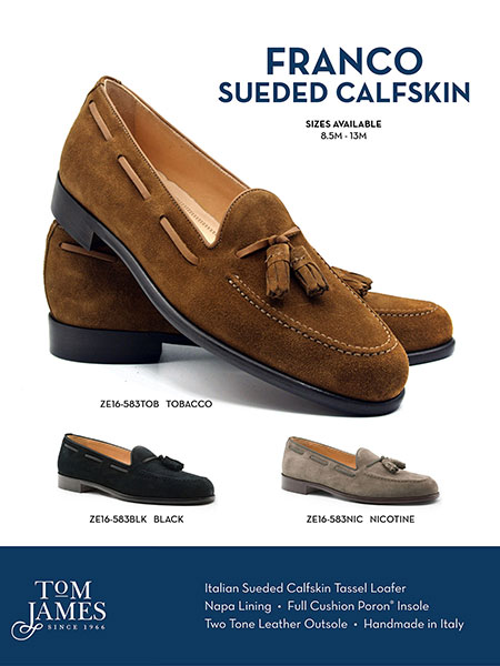 Zelli Sportswear Catalog Spring 2026                                                                                                                                                                                                                      , FRANCO SUEDE CALFSKIN TASSEL LOAFER - Zelli