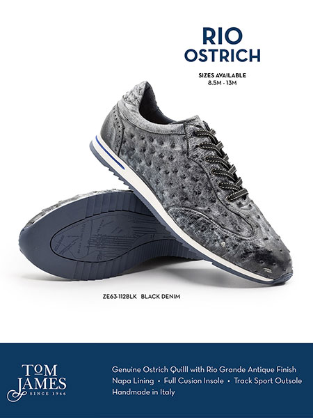 Zelli Sportswear Catalog Spring 2026                                                                                                                                                                                                                      , RIO OSTRICH QUILL SNEAKERS - Zelli