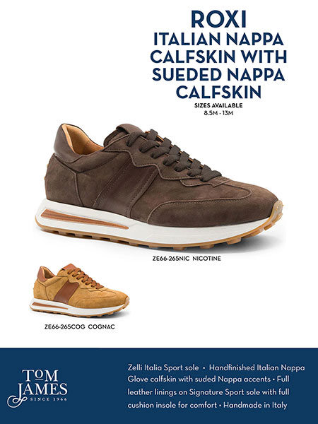 Zelli Sportswear Catalog Spring 2026                                                                                                                                                                                                                      , Roxi Sueded & Calfskin Sneaker - Zelli