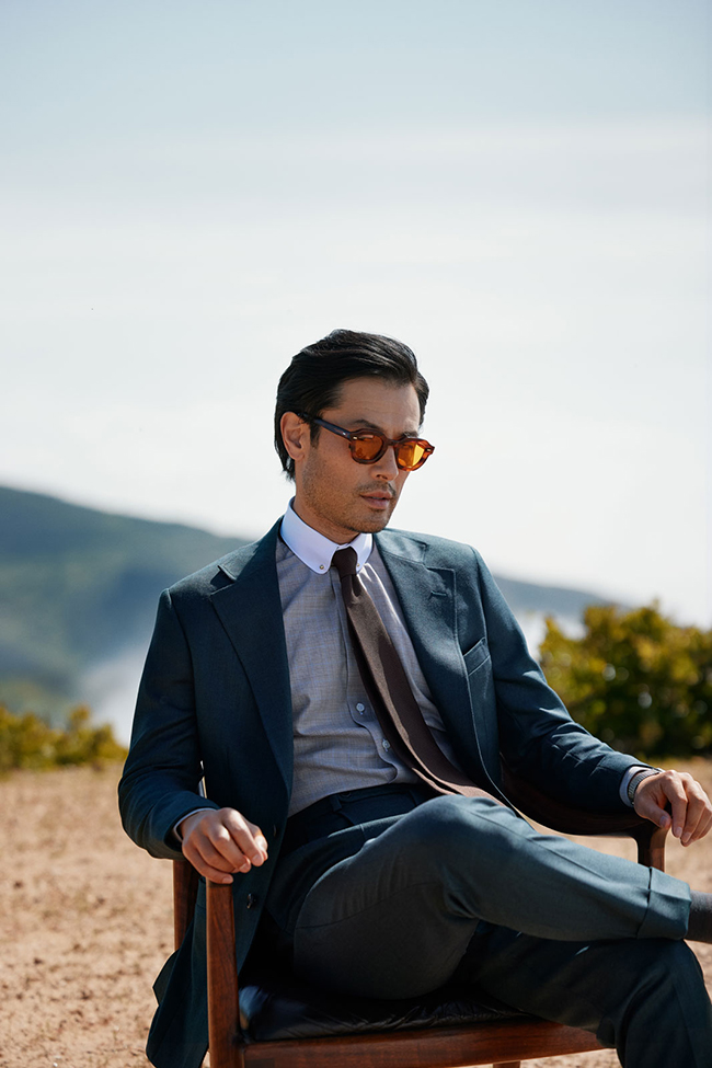 Men's Fall 2024 Look Book                                                                                                                                                                                                                                 , Pine Green Suit