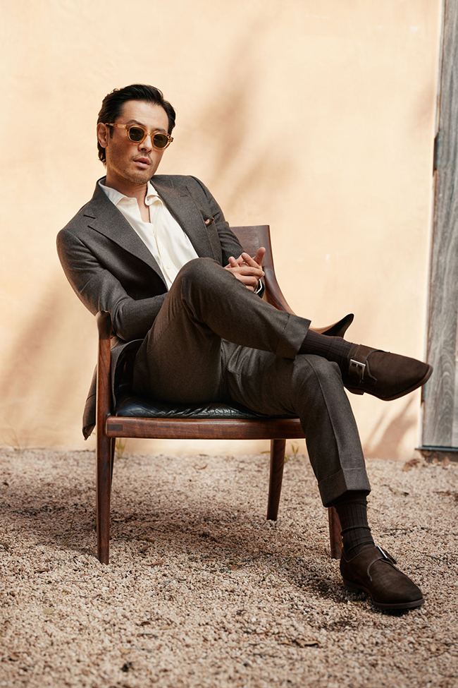 Brown Houndstooth Suit