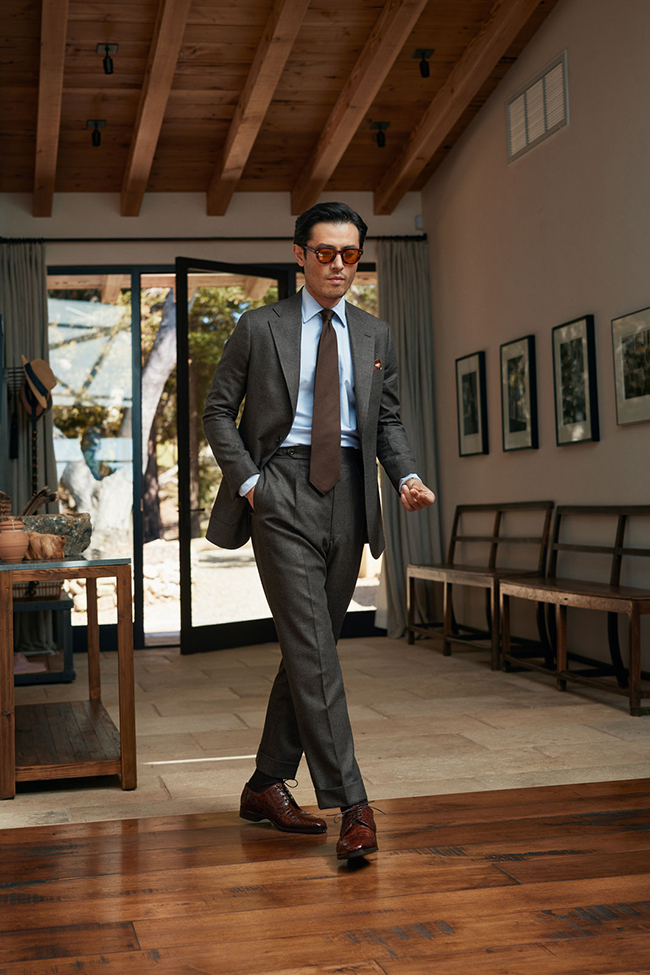 Men's Fall 2024 Look Book                                                                                                                                                                                                                                 , Houndstooth Suit